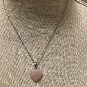 Rose Quartz necklace Valentines Gift For Her